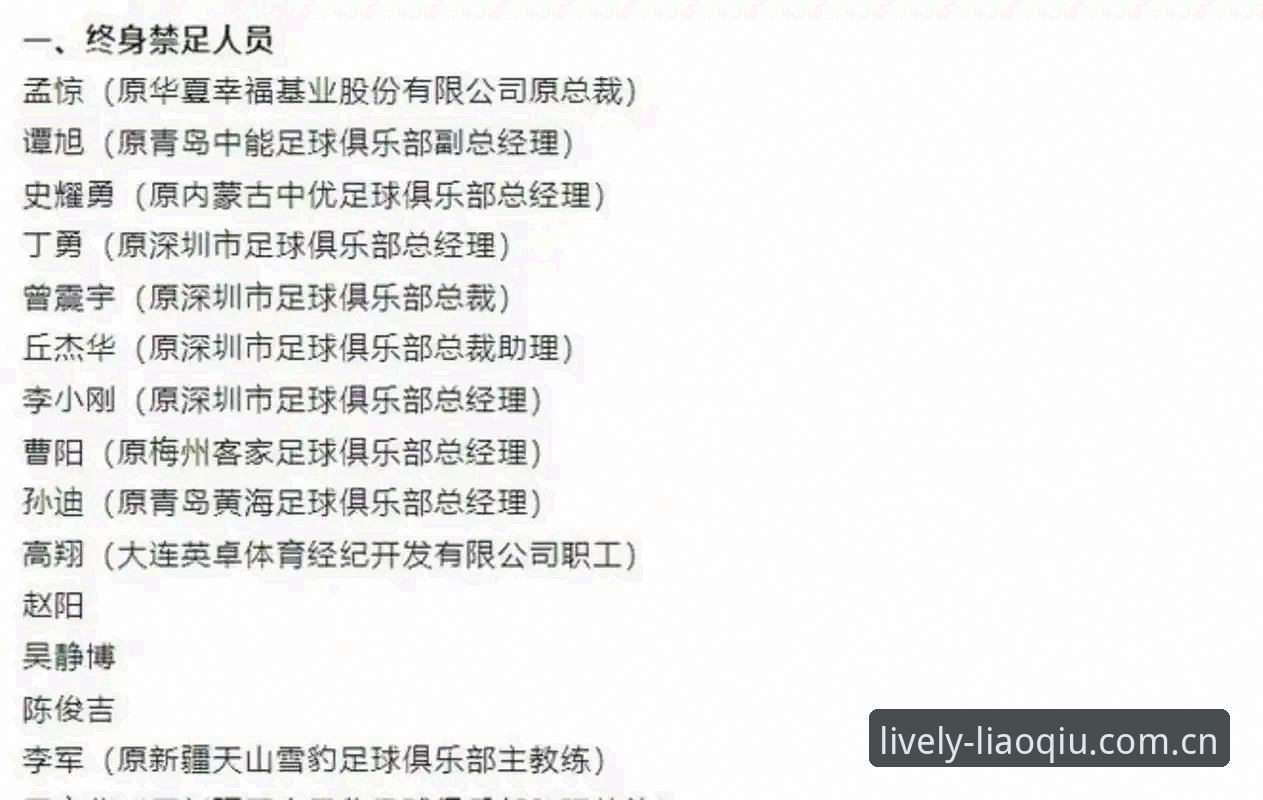 足协第三批禁足名单解读教程：从新闻事件看中国足球的纪律整顿